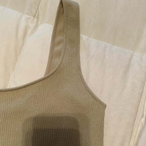 Beige Shinny Chic Dynamic Camisole - Picture 3 of 4